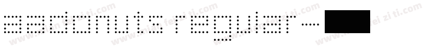aadonuts regular字体转换